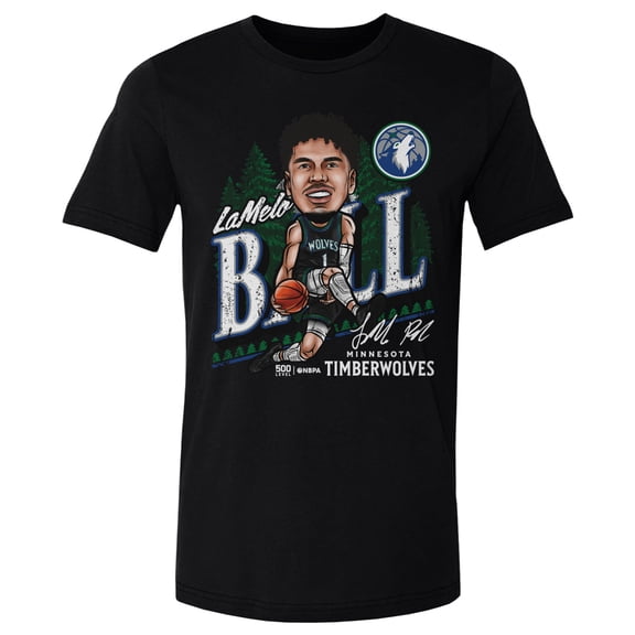 Men's 500 Level LaMelo Ball Black Minnesota Timberwolves T-Shirt