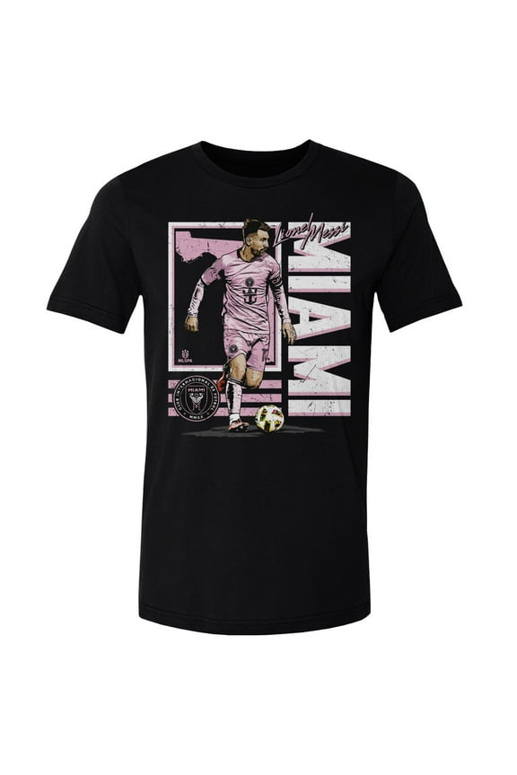 Men's 500 Level Lionel Messi Black Inter Miami CF State T-Shirt