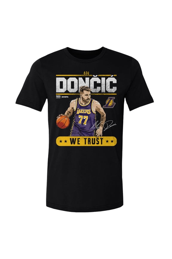 Men's 500 Level Luka Don-i- Black Los Angeles Lakers Trust T-Shirt