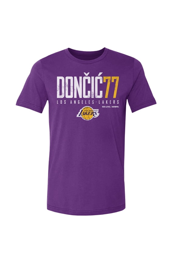 Men's 500 Level Luka Don-i- Purple Los Angeles Lakers Elite T-Shirt