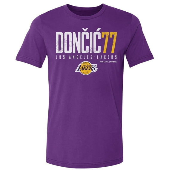 Men's 500 Level Luka Don-i- Purple Los Angeles Lakers Elite T-Shirt