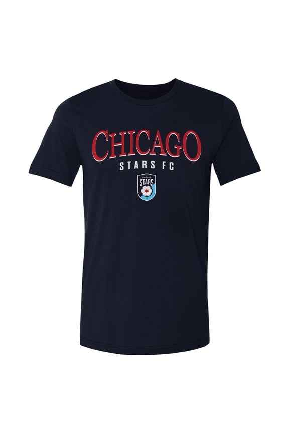 Men's 500 Level Navy Chicago Stars FC Team Arch Name Graphic T-Shirt