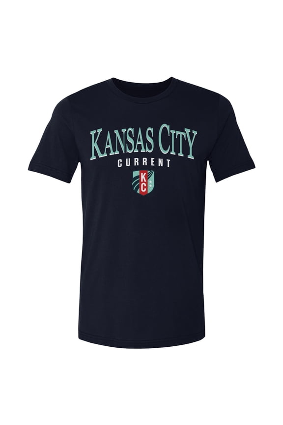 Men's 500 Level Navy Kansas City Current Team Arch Name Graphic T-Shirt