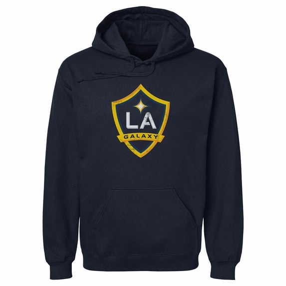 Men's 500 Level Navy LA Galaxy Distressed Primary Logo Pullover Hoodie