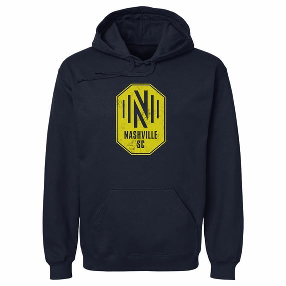 Men's 500 Level Navy Nashville SC Distressed Primary Logo Pullover Hoodie