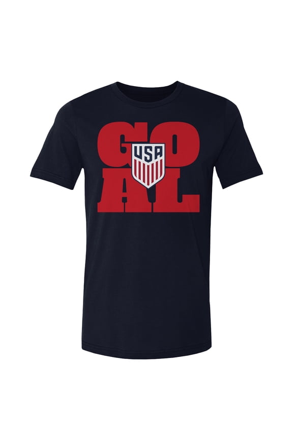 Men's 500 Level Navy USMNT Goal Logo T-Shirt