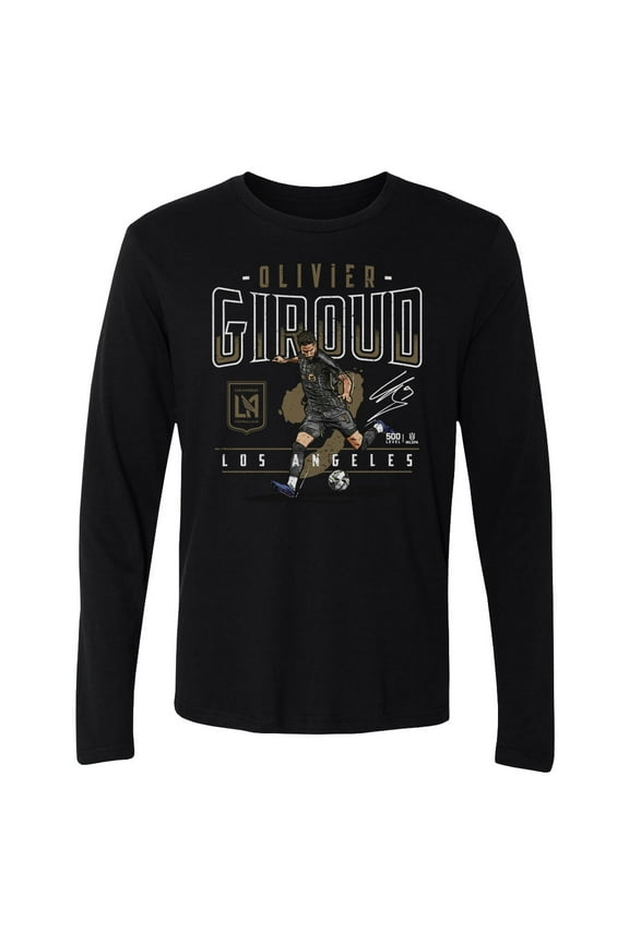 Men's 500 Level Olivier Giroud Black LAFC Feature Long Sleeve T-Shirt