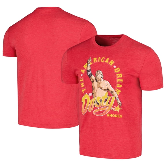 Men's 500 Level Red Dusty Rhodes The American Dream Tri-Blend T-Shirt