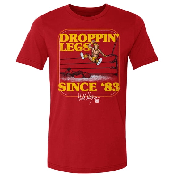 Men's 500 Level Red Hulk Hogan Droppin' Legs Since '83 T-Shirt