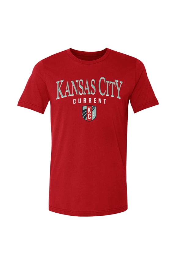 Men's 500 Level Red Kansas City Current Team Arch Name Graphic T-Shirt