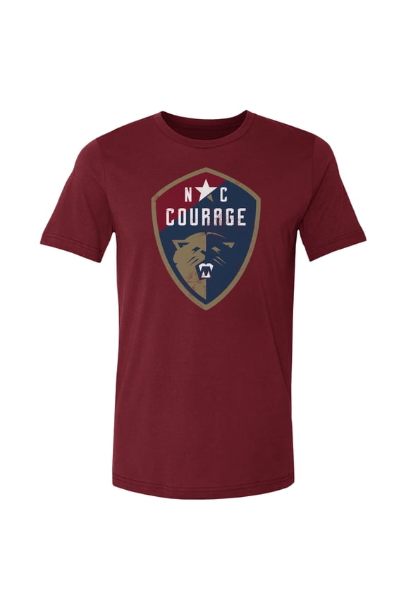 Men's 500 Level Red North Carolina Courage Vintage Primary Logo Graphic T-Shirt