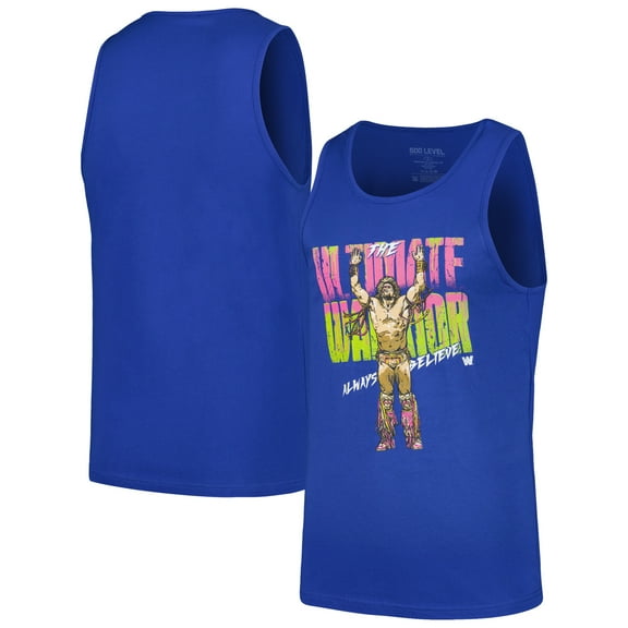 Men's 500 Level  Royal The Ultimate Warrior Always Believe Tank Top