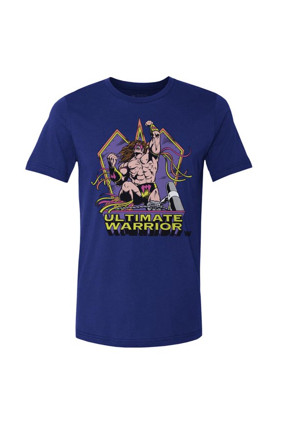 Men's 500 Level Royal The Ultimate Warrior Retro Vector T-Shirt