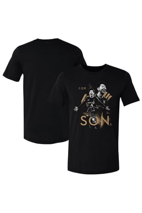 Men's 500 Level Son Heung-Min Black LAFC Player Trio Graphic T-Shirt