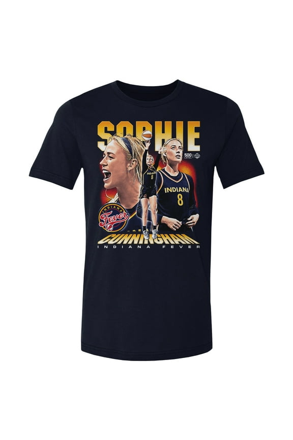 Men's 500 Level Sophie Cunningham Navy Indiana Fever Vintage T-Shirt