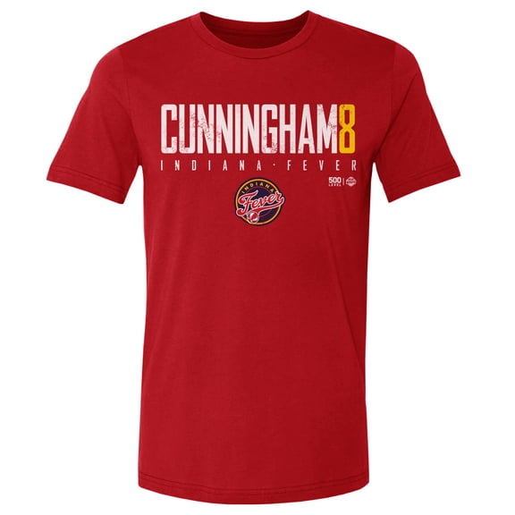 Men's 500 Level Sophie Cunningham Red Indiana Fever Name & Number Elite T-Shirt