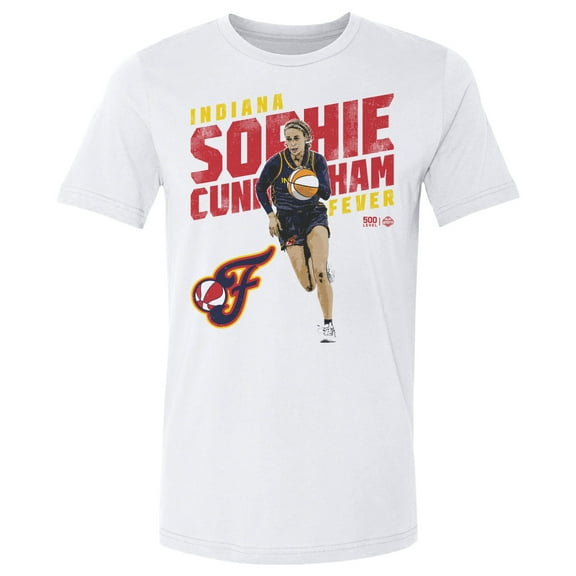 Men's 500 Level Sophie Cunningham White Indiana Fever Slant T-Shirt