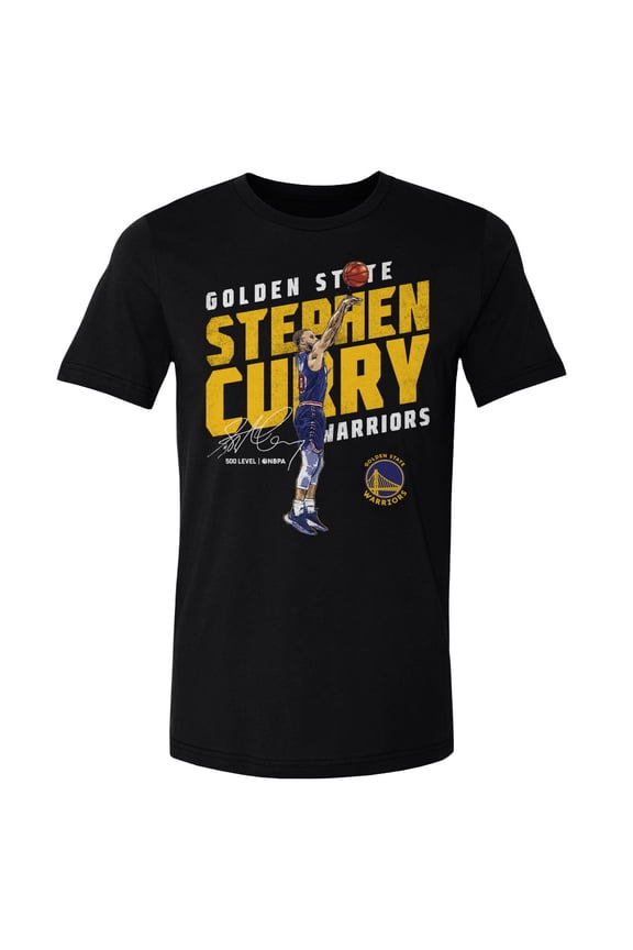 Men's 500 Level Stephen Curry Black Golden State Warriors Slant T-Shirt