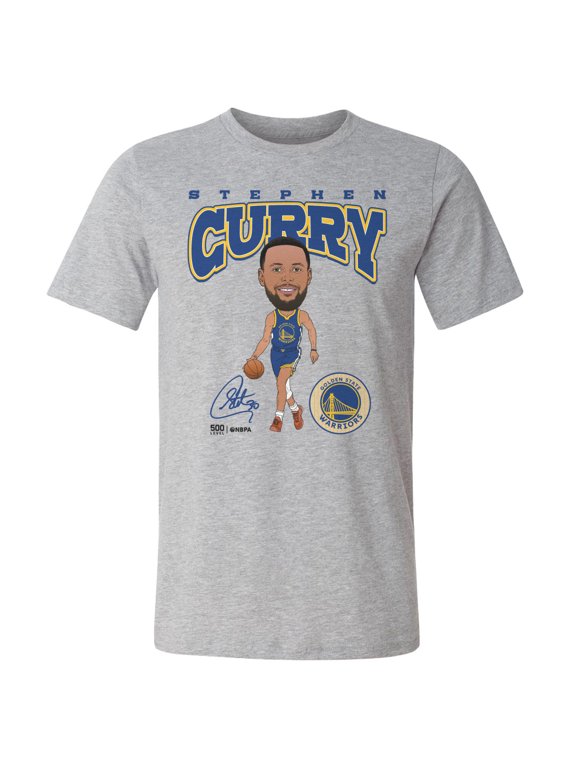 Men's 500 Level Stephen Curry Heather Gray Golden State Warriors Hardwood Comic T-Shirt