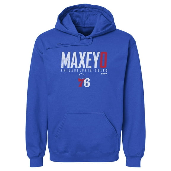 Men's 500 Level Tyrese Maxey Royal Philadelphia 76ers Elite Pullover Hoodie