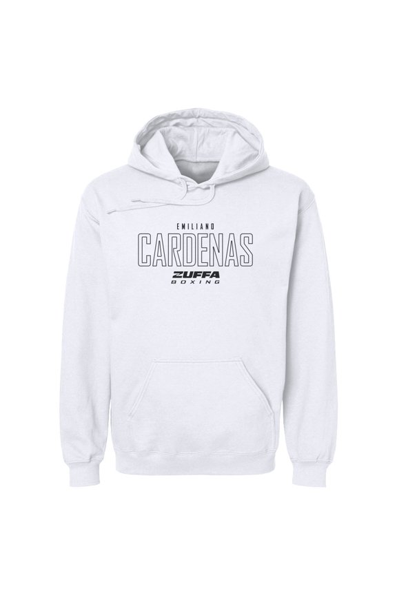 Men's 500 Level White Emiliano Cardenas Zuffa Boxing Hoodie