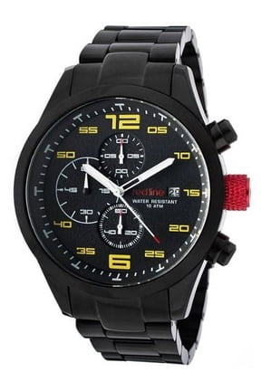 Men's 50042-BB-11YL Stealth Chronograph Black Watch