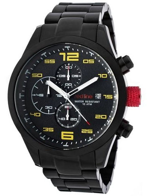 Men's 50042-BB-11YL Stealth Chronograph Black Watch