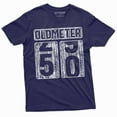 thumbnail image 1 of Men's 50th Birthday celebration anniversary T-shirt Funny Tee Odometer age Dad Grandpa gift Tee shirt (Large Navy Blue), 1 of 7