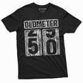 thumbnail image 1 of Men's 50th Birthday celebration anniversary T-shirt Funny Tee Odometer age Dad Grandpa gift Tee shirt (XX-Large Black), 1 of 7
