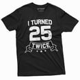 thumbnail image 1 of Men's 50th Birthday funny T-shirt Dad Grandpa Papa Bday Tee humorous saying Bday Gifts tee (3X-Large Black), 1 of 7