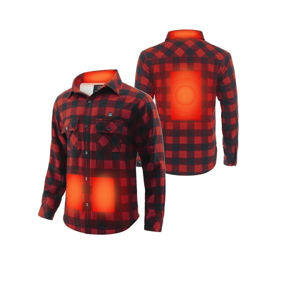 Men's 5V Battery Heated Insulated Sherpa Fleece Shirt