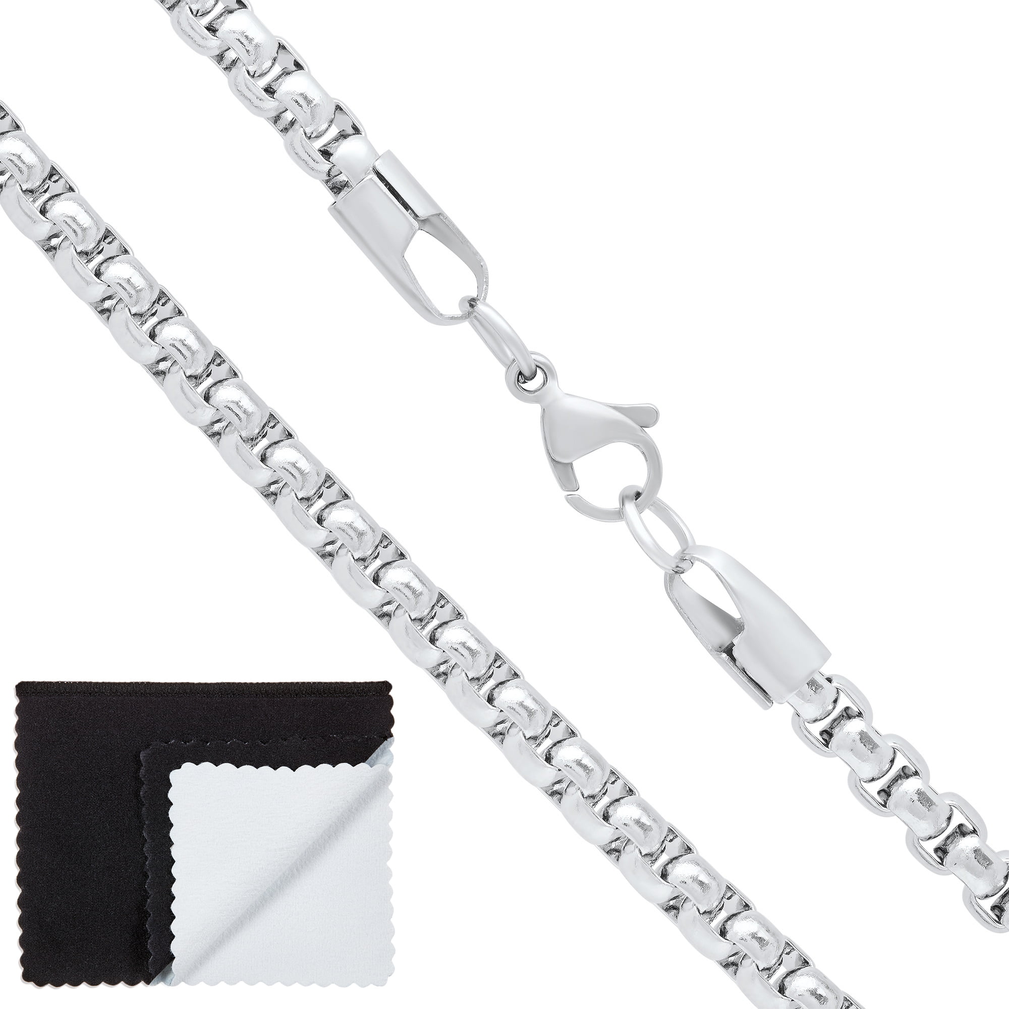 5mm Stainless Steel Chain Necklace  Stainless Steel Square Box Chain - 1pc  Stainless - Aliexpress