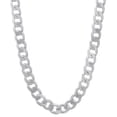 thumbnail image 1 of Men's 5mm Solid .925 Sterling Silver Flat Cuban Link Curb Chain Necklace, 40 inches, 1 of 7
