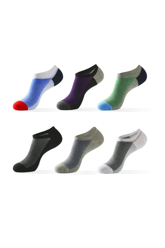 Men's 6/5 Pair Full Cushion Work Gear Short Boot Crew Socks Mixed pack One size fits all 6PCS