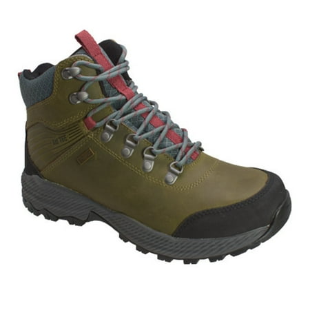 AdTec Men's 6" Crazy Horse Leather Waterproof Olive Work Hiker