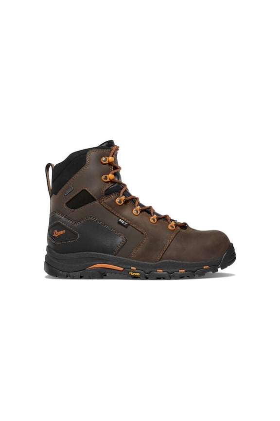 Men's 6-Inch Work Boot, 10 1/2 EE, Brown, Orange, 13880 13880-10.5EE