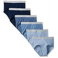 thumbnail image 1 of Men's 6-Pack Exposed Waistband Mid-Rise Brief, 1 of 5