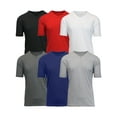 thumbnail image 1 of Men's 6-Pack Short Sleeve V-Neck Modern Fit Classic Tees (S-3XL), 1 of 5