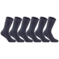 thumbnail image 1 of Men's 6 Pairs High Performance Wool Socks, Breathable & Lightweight Moisture Wicking Crew Socks for Hiking and Running LK0602 Size 6-9 (Dark Grey), 1 of 1