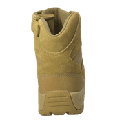 Mens 6" Suede Leather Side Zipper Tactical Boot, Coyote