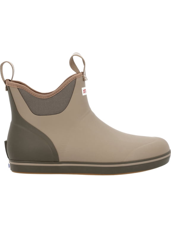 Men's Ankle Deck Boot, Earth Brown, Size 10(M)