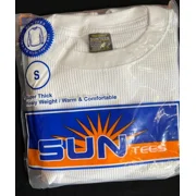 SUNTEES Men's 60% Cotton 40% Polyester Waffle Knit Shirt: Warm Thermal Top for Winter