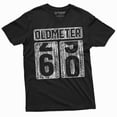 thumbnail image 1 of Men's 60th Birthday celebration anniversary T-shirt Funny Tee Odometer age Dad Grandpa gift Tee shirt (Medium Black), 1 of 7
