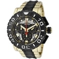 thumbnail image 1 of Men's 6314 Reserve Collection Chronograph 18k Gold-Plated and Black Polyurethane Watch, 1 of 2
