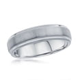 thumbnail image 1 of Men’s 6mm Brushed & Polished Tungsten Ring | Comfort Fit Band | Jewelry for Men-Size 11, 1 of 7
