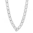 thumbnail image 1 of Men's 6mm Rhodium Plated Flat Mariner Chain Necklace, 30 inches, 1 of 7