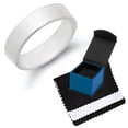 thumbnail image 1 of Men's 6mm Solid .925 Sterling Silver Wedding Band Ring, Size 11 + Gift Box, 1 of 6