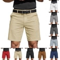 thumbnail image 1 of Men's 7 9 Inch Work Dress Shorts Casual Flat Front Lightweight Quick Dry, 1 of 4