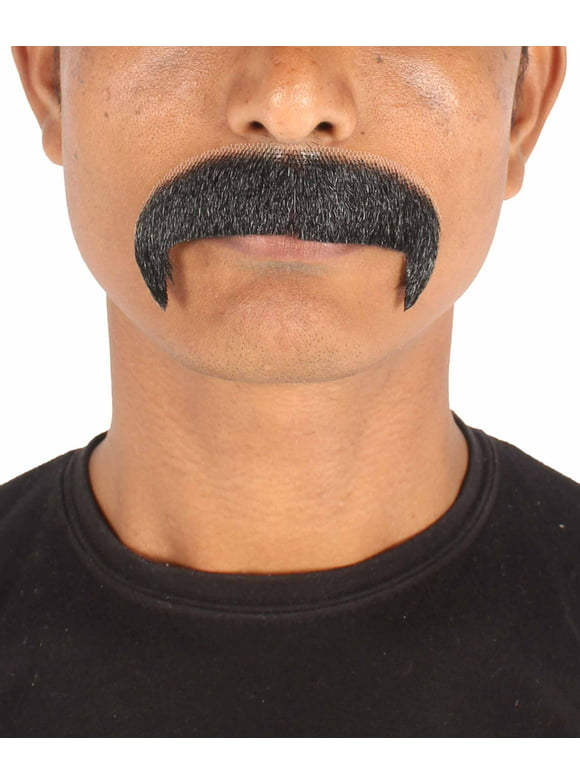 Men's 70's Horseshoe Synthetic Facial Hair Mustache | HPO