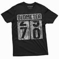 thumbnail image 1 of Men's 70th Birthday celebration anniversary T-shirt Funny Tee Odometer age Dad Grandpa gift Tee shirt (3X-Large Black), 1 of 7